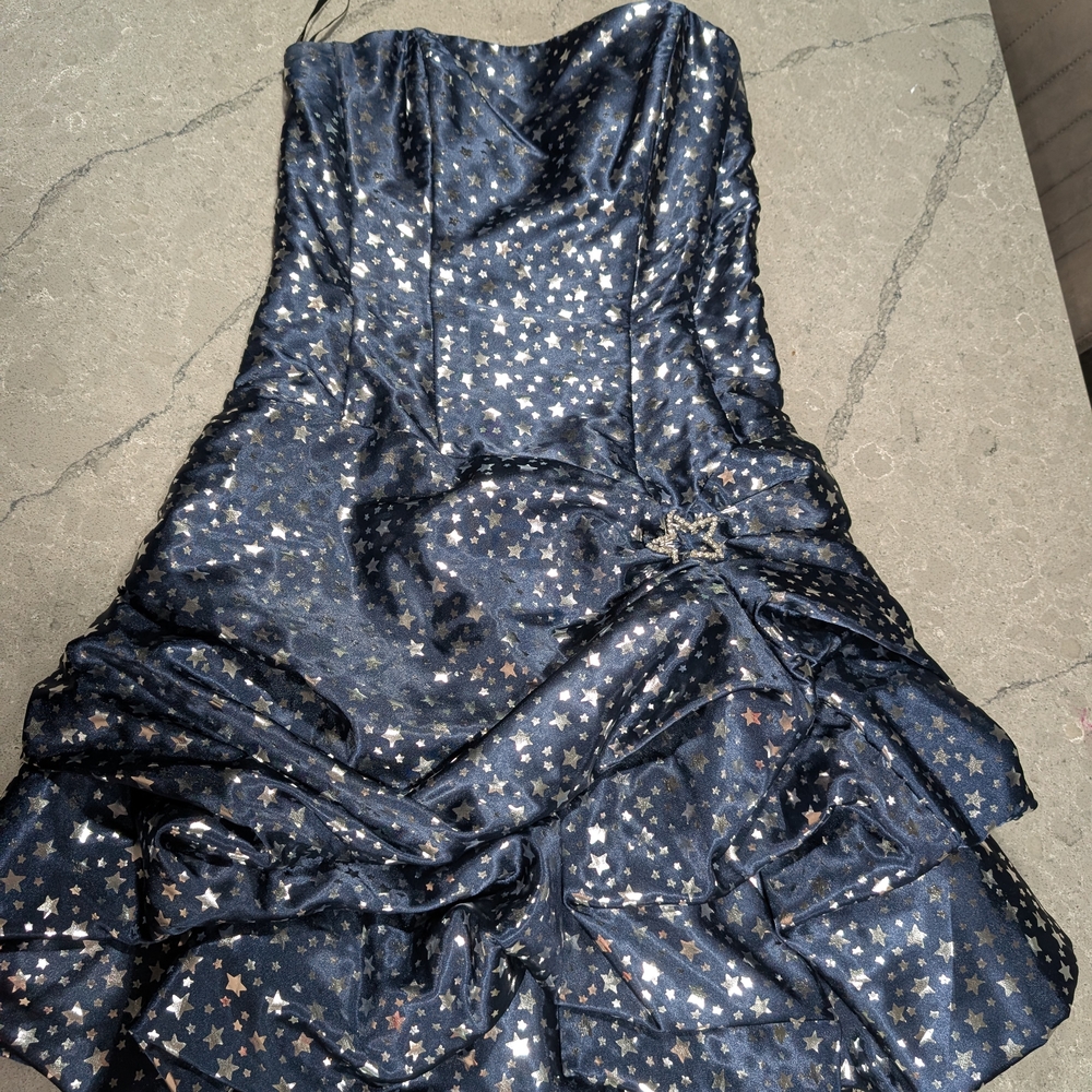 Vintage Jessica McClintock Starry Night Dress
